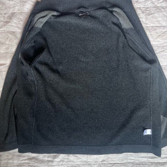 JWN Men's 100% Cashmere Gray Argyle Full Zip Cardigan Sweater Preppy Academia- L - Picture 3 of 10